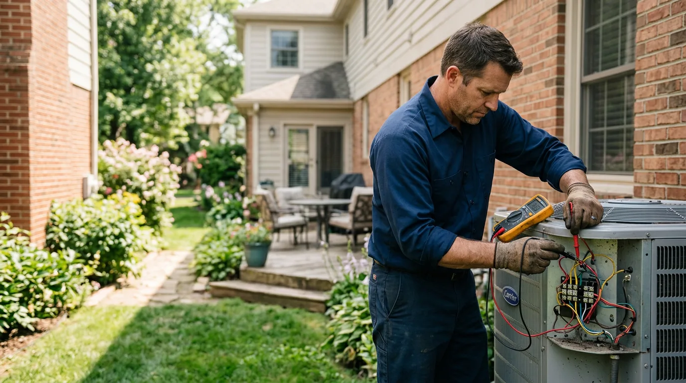 HVAC technician working near Schuylkill Haven, PA
